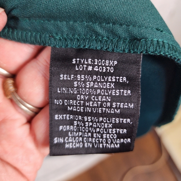 Xscape Evenings Long Scuba Off-The-Shoulder Dress - Picture 9 of 14